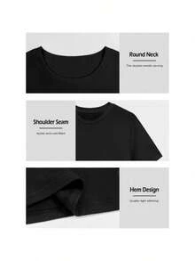 Homies Gangster Cartoon Characters Print Same Style For Men And Women 2025 Summer Short-Sleeved Printed T-Shirt Pure Cotton 180G Fashionable And Minimalist,  And Cool, Millennium Themed, 100% Pure Cotton T-Shirt - 黑色 - 查看 4