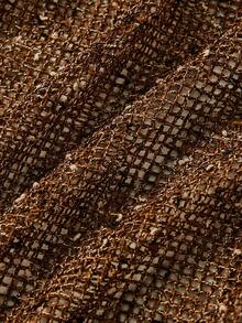 2026春夏女士沙滩比基尼套装，钩针编织露背系带比基尼上衣搭配钩针编织抽绳波西米亚风比基尼下装，三件套女士沙滩比基尼，适合海滩度假和泳池派对 - 棕色 - 查看 10