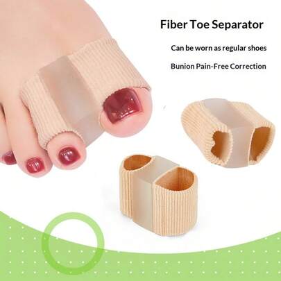 Neuer Zehenseparator-Korrektor für Hühneraugen und überlappende Zehen, Doppelloch-Zehenspreizer