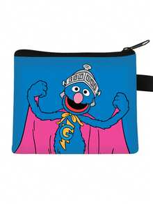 Sesame Street Cartoon Coin Purse, Portable Card Holder, Fashion Small Storage Bag, Can Hold Lipstick, Makeup Brushes, Skincare, Phone, Coins, Small Items, Suitable For Home, Gifts, Vacation And Holidays (Halloween, Christmas) And Multi-Purpose Use - Multicolor - View 21