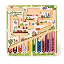 Dinosaur Maze Toy, Magnetic Colorful Numeric Maze Board With Counting Beads, Montessori Early Education Puzzle For Children 3+ Years Old, Fine Motor Skills Development Toy, Ideal Birthday Gift For Boys And Girls - Multicolor - View 4