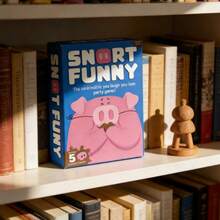 Family-Friendly Snort Funny Party Game – Entertaining Puzzle Game With 150 Game Cards - 粉色 - 查看 2