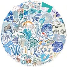 50pcs/Set Vibrant Beach Girl Wave Ocean Beach Stickers, Suitable For Laptop, Car, Skateboard, Water Bottle, Etc. - Add A Splash Of Color! - A - View 7