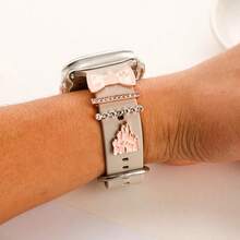 4件套山形装饰配件，适用于硅胶表带系列，尺寸包括38mm、40mm、41mm、42mm、44mm、45mm和49mm。 - 均碼 - 查看 19