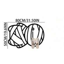 1 Peça Capacho em Formato de Múmia, Tapete Decorativo, Decoração de Quarto, Tapete Pequeno, Tapete, Decoração para Casa, Tapete de Sala de Estar, Tapete Pequeno de Sala de Estar, Tapete de Quarto, Decoração de Sala de Estar, Tapete Externo, Tapete Lavável - Multicolorido - Visão 9