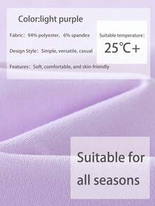 Mädchen Lässig Bunter Buchstaben & Blumen Muster Grafik Rundhals Kurzarm T-Shirt, Sommer Neuankömmling Mädchen Bekleidung - Violett - Übersicht 5