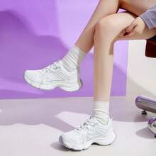 Women's New Casual Sneakers, Lightweight Tennis Shoes, Versatile Running Shoes, Cute & Fashionable Chunky Sneakers - White - View 4