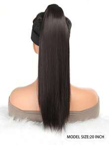 20 Inch Straight Synthetic Hair Ponytail Extension, Smooth & Natural For Daily Wear - Multicolor - View 12