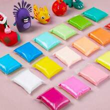 12 /24 Colors Lightweight Ultra Air Dry Polymer Clay - Non-Sticky And Odorless Baked Molding Compound, 12 Bright And 12 Pastel Colors For Kids Home Craft Activity Toys, DIY Creative Art Materials, Fun Designs - đất sét - Xem 9