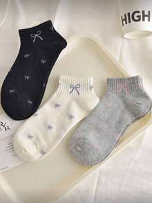 5 đôi tất nữ chấm bi dài đến bắp chân, kiểu dáng thường ngày, kháng mùi và thấm hút mồ hôi. - Nhiều màu - Xem 4