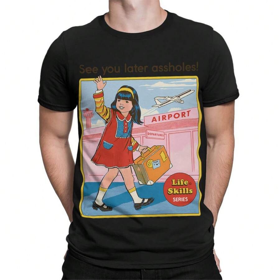 See You Later 80s Fun And Friendly T Shirt - màu đen - Xem 1