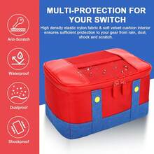 Soft Shell Travel Case Designed For Switch And For Switch OLED, Perfect For Storing The Console And Pro Controller Additions - Multicolor - View 1