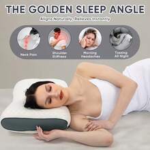 3D SPA Massage Pillow Partition To Help Sleep And Protect The Neck Pillow Knitted Cotton Pillow Bedding,2 Pillows Soft Woven Neck Massage Pillows For Couples - Featuring Adjustable Ergonomic, High-Quality Pillow Core, And A Removable Pillowcase For Enhanced Sleeping Comfort. King Bed Size - Deep Sleep Neck Support Pillow, Hypoallergenic Inserts, Down Altemative Pillow,Cervical Pillows For Bed, Mother Day Gift,Living Room & Bedroom Decor,Spring Home Refresh (1/2pcs Honeycomb Shape) - White - View 9