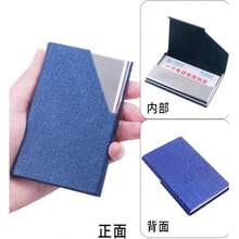 Soporte para tarjetas de visita de acero inoxidable creativo y de moda con tapa abatible y diseño en ángulo - Porta tarjetas de visita en ángulo - Ver 4