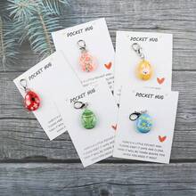 5件套可爱复活节彩蛋树脂节日钥匙扣套装，复活节礼物，多款彩蛋套装，附赠感谢卡，独特的感谢礼物，纪念礼物，友谊礼物。送给复活节爱好者和挚友的礼物，充满正能量的礼物，复活节幸运小礼物。 - 彩色 - 查看 8