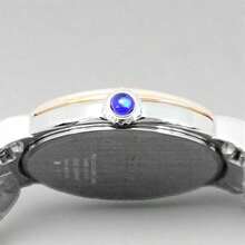 Seiko 女士经典双色不锈钢石英表，蓝色指针，罗马数字时标，优雅模拟腕表。SFQ816J1 - 白色 - 查看 4