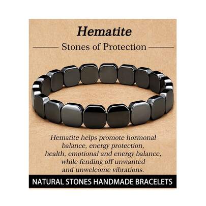 Pulsera de obsidiana natural para hombres - Libera la energía masculina, pulsera curativa, regalo de joyería inspiradora