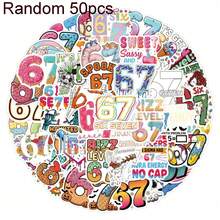 6-7 Graffiti Stickers, Creative Cartoon Number Stickers For DIY On Luggage, Phone, Guitar - Multicolor - View 14