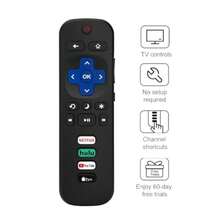 Universal Remote Control For Roku TV Replacement For  Hisense Sharp  Onn Element Insignia Etc R0KU TVs Not For RokuStick And RokuBox - 黑色的 - 查看 6