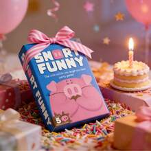 Funny Snort Party Puzzle Game – Family-Friendly Entertainment With 150 Game Cards - Hồng - Xem 2