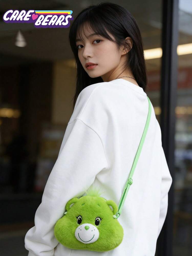 Care Bears Women's Pink Cartoon Bear Crossbody Bag,Care Bears Tenderheart Bear,Cheer Bear,Tenderheart Bear ,Grumpy Bear,Goodluck Bear,Share Bear,Funshine Bear Plush Shoulder Bag Large Capacity Crossbody Bag Fashionable And Versatile Soft And Skin-Friendly Comfortable For Shoulder – Ideal For Work School Travel Shopping And Storage,Durable Cartoon Design For Back To School And Daily Commute Use - Multicolor - View 17