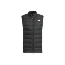 Adidas Unisex Down Vest, Warm Padded Jacket With Stand Collar, Sports Outerwear - Black - View 1