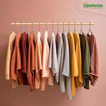 Clothes Hangers Plastic 50 Pack For Adults - Plastic Hangers, The Perfect Coat Hanger And Space Saving Clothes Hangers For Closet, Percheros Ganchos Para Colgar Ropa Hangars - Grey Hangers - Gray - 查看 6