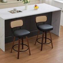 Barstools - Black + PU Leather + Foam-1 - View 9