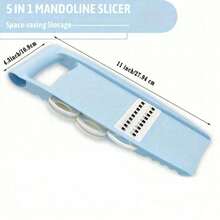 1pc Stainless Steel Vegetable Slicer & Chopper - Ergonomic Non-Slip Handle, Suitable For Potatoes, Carrots, Cucumbers, & Sharp Kitchen Tool For Meal Prep And Salad Making - Multi-color Best-selling Models - View 5