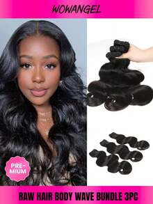 WOWANGEL 100% Human Raw Hair, Natural Black Curly Hair - Natural Black - View 1