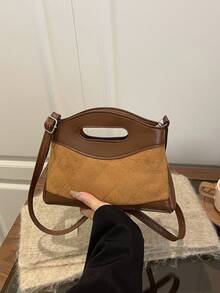 法国小众女士手提包，新款时尚单肩包，ins风简约别致斜挎包 - 彩色 - 查看 2