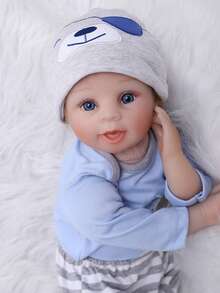 20 Inch Silicone Reborn Teenage Doll, With Visible Veins And Fabric Body - Including Clothing, Bottles, And Birth Cards - Perfect For Girls To Dress Up And Collectors, Teenage Doll 3+ - Multicolor - View 1