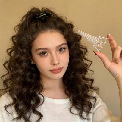 蓬松发根发夹，自然高额发际线无痕定型，刘海梳和鸭嘴夹，造型发夹，男女通用，定型发夹，空气刘海鸭嘴夹，适合居家、旅行和出差。新年、情人节、节日礼物。