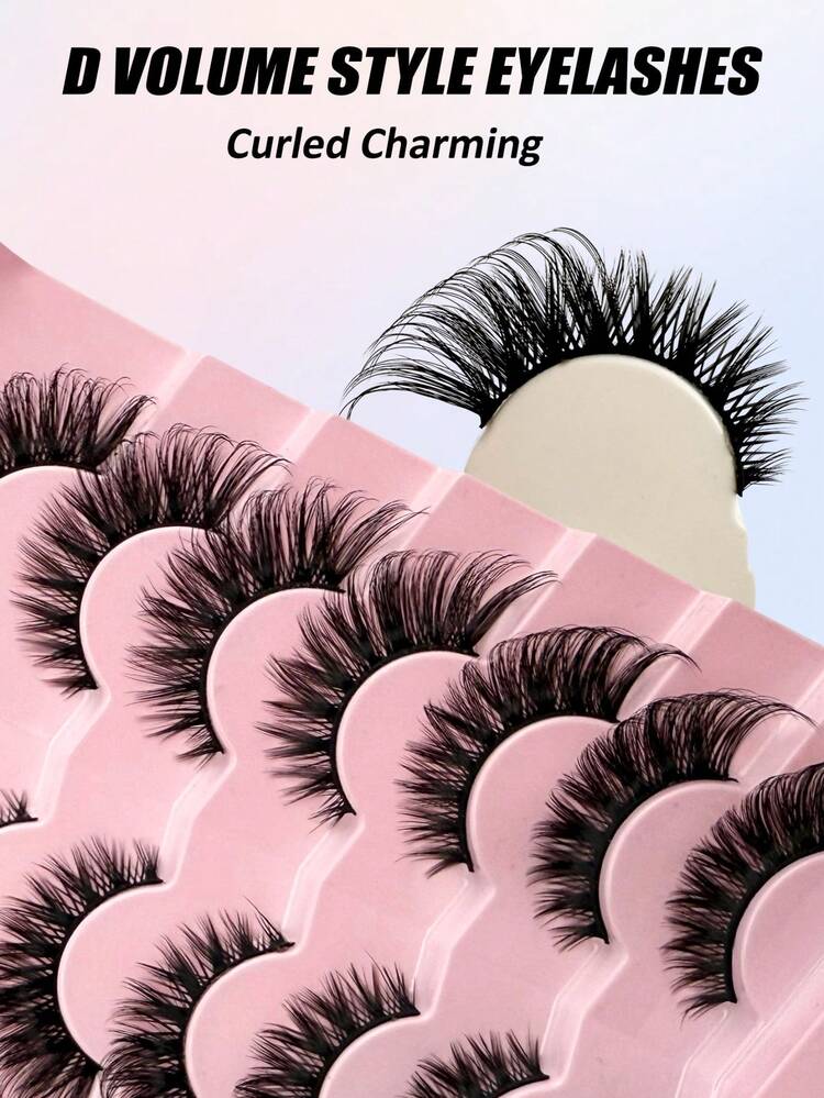 7 Pairs Half Lashes Cat Eye False Eyelashes Manga Eyelashes Short Soft 3d Faux Mink Eyelashes Natural Makeup,Gift For Women & Girl,7mm-16mm,False Eyelashes Natural,Ultra-Light,Long-Lasting - fox eye lashes - View 1