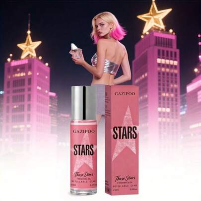 10毫升天使之心星形女士淡香水，持久清新，融合东方果香和花香——哈密瓜 | 古龙水 | 兰花 | 佛手柑，提升自信与魅力，星形设计，防漏，是圣诞节、派对、万圣节、旅行、节日、生日礼物的理想之选，送给父母、情侣、朋友都非常合适。类别：女士淡香水