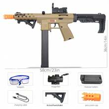 Blaster Gun, Electric Ball Blaster, RunRest High Gun Performance Cool Toy Gun, Rechargeable Splatter Ball Toys For Outdoor Activities Shooting Game Party Favors.Christmas And New Year Gift - 1 - Xem 2