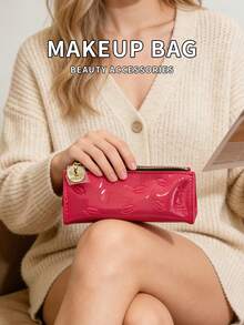 Yves Saint Laurent Bolsa de cosméticos portátil con forma de labios, elegante y de moda - Rosa Fucsia - Ver 6