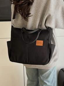 Multi-Pocket Canvas Handbag | Xuan Interprets The Full Scene Commuting Aesthetics Metal Buckle Adjustment System * Double Side Bag Design A Of Equipment To Unlock The Practical Visual Sovereignty Of Commuting, Travel And Daily Life All-Round Three-Mode Matrix: Two Standard Adjustable Shoulder Strap Systems - Multicolor - View 4