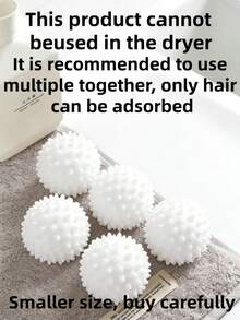 1个可重复使用的洗衣球 - 橡胶材质，去污除毛，专用于特定衣物，无需电源，必备家居清洁用品，衣物柔顺烘干球，减少褶皱和静电，防止衣物在家中和洗衣店缠绕，无需用电，也可作为猫狗玩具，母亲节、情人节、送给朋友、妈妈、女朋友的绝佳礼物，颜色和款式随机。 - 彩色 - 查看 16