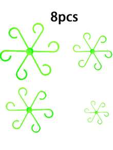 4pcs/Pack (4 Different Sizes Included) Plant Support Clips, Sturdy Stem Clips, Suitable For Climbing Plants - Plastic Material, For Indoor Climbing Plants, Plant Support - Multicolor - View 14