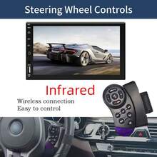 Hippcron Single DIN Car MP5 Player, 7-Inch HD Touchscreen, Bluetooth Connection, Support CarPlay And Android Auto, 12V Power, FM Radio, ISO Interface, AUX Input, SD Card Slot, USB Port - With Carplay and Android Auto - View 5