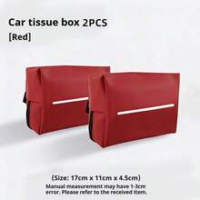 真皮车载纸巾盒，悬挂式纸巾架，适用于汽车座椅靠背、扶手箱，车内储物配件 - 均碼 - 查看 19