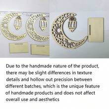 1 件木制星星/月亮灯笼工艺品，木制工艺品桌面装饰家居配件礼物（不含蜡烛）节日装饰生日礼物毕业 - 原木色 - 查看 12