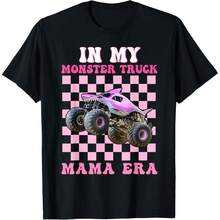 In My Monster Truck Mama Era Monster Truck Are My Jam T-Shirt - 黑色 - 查看 1