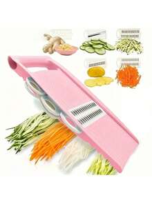 1pc Stainless Steel Vegetable Slicer & Chopper - Ergonomic Non-Slip Handle, Suitable For Potatoes, Carrots, Cucumbers, & Sharp Kitchen Tool For Meal Prep And Salad Making - Multi-color Best-selling Models - View 12