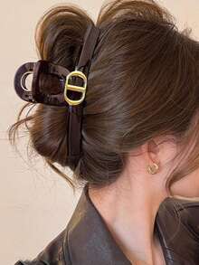 时尚发夹 - 优雅造型发夹，适合打造蓬松发髻，完美提升日常、办公和周末早午餐造型，是时尚女性必备的发饰，优雅发夹，女士发夹，女孩发爪 - 彩色 - 查看 6