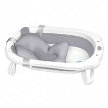 Foldable Bathtub With Seat Cushion, Portable Bathtub - Anthracite - View 1