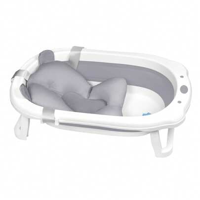 Foldable Bathtub With Seat Cushion, Portable Bathtub