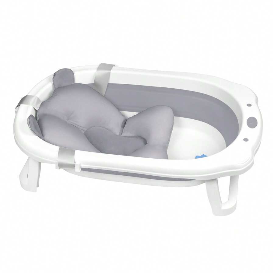 Foldable Bathtub With Seat Cushion, Portable Bathtub - Anthracite - View 1