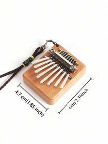 OUMINGYQ 8-Note Kalimba Thumb Piano, Mini Finger Piano, Simple & Compact Hand Piano, Easy To Play Instrument Suitable For Beginners And As A Gift - Apricot - View 3
